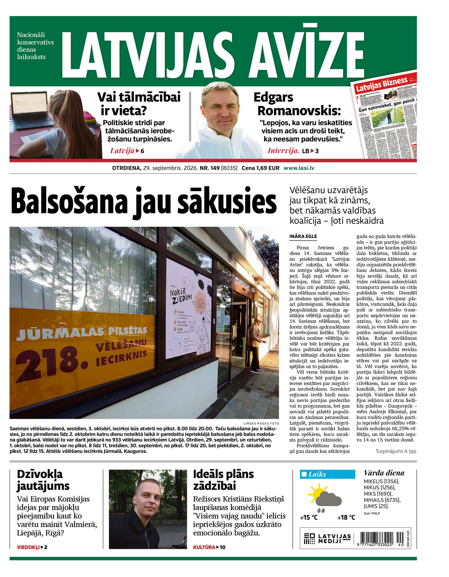 Latvijas Avīze | e-izdevums kioskā Latvijas Avīze | e-izdevums kioskā