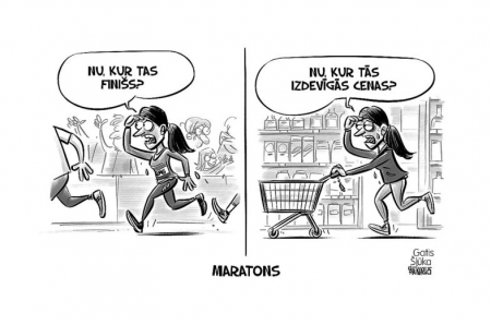 Zīmē Gatis Šļūka. Maratons