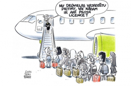 Zīmē Gatis Šļūka. Vai kādam ir pilota licence?