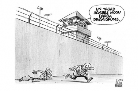 Zīmē Gatis Šļūka. Dinamisks darbs drošākai rītdienai!