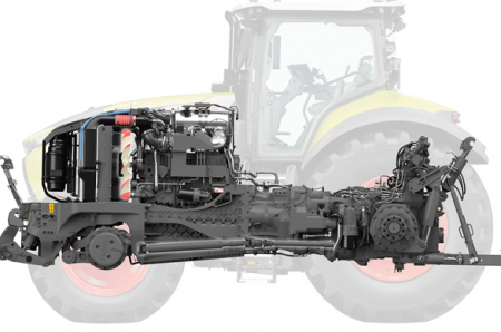 Jaunā 'Claas' adaptīvā piedziņas vadības sistēma.