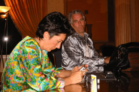 Gīsleina Maksvela un Džefrijs Epstīns.