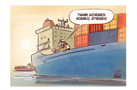 Zīmē Gatis Šļūka. Tramp, aizveries! Hormuz, atveries!