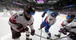 Pasaules hokeja čempionāta spēle starp Latvijas un Slovākijas valstsvienībām ''Arēnā RĪga''.