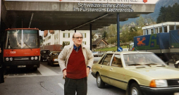 Režisors Pēteris Pētersons Šveicē 80. gadu beigās.