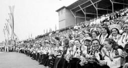Koristi IX Vispārējos latviešu dziesmu svētkos 1938. gadā.