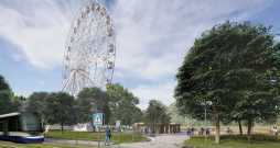 Rīgas panorāmas rata vizualizācija.