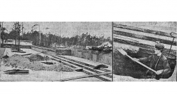 Brāļu kapu altārdaļas pamatu pārbaude 1933. gada rudenī.
