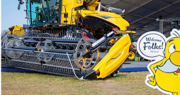 Jaunie 'New Holland CR' klases kombaini izstādē "Farm Progress Show"ASV.