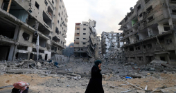 Palestīniešu sieviete Gazā. 
