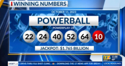 ASV loterijā "Powerball" lielajā laimestā kāds biļetes pircējs no Kalifornijas ieguvis 1,765 miljardus ASV dolāru (1,67 miljardi eiro).