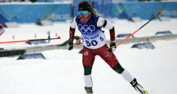 Latvijas biatloniste Baiba Bendika 2022. gada Olimpiskajās spēlēs Pekinā.