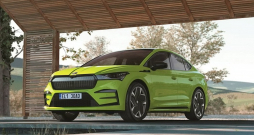 "Škoda Enyaq Coupe EX-5874", lai gan brauc izcili labi, ir vidusslāņa latvietim pārāk dārgs: pārāk liels un pārāk ātrs.