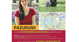 Pazudušās Annas Jansones tuvinieki izplatījuši arī plakātus ar aicinājumiem iedzīvotājiem informēt, ja viņu rīcībā ir kādas ziņas.