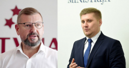 Starp Izglītības un zinātnes ministrijas Sporta departamentu, kuras direktors ir Vladimirs Šteinbergs (pa labi), un Jāņa Buka vadīto Latvijas Olimpisko komiteju valda nesaskaņas par valdes locekļa amatu Latvijas Olimpiskajā vienībā.