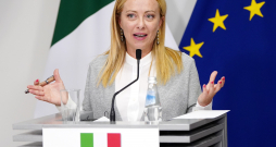 Itālijas premjerministre Džordžija Meloni Rīgā.