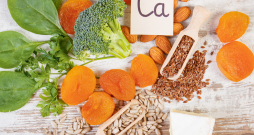 Kalciju saturoši produkti.