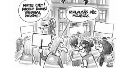 Zīmē Gatis Šļūka. Mutes ciet! Pacelt rokas!