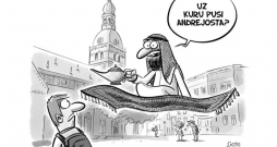 Zīmē Gatis Šļūka. Uz kuru pusi Andrejosta?