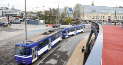Satiksme pie Rīgas Centrāltirgus.