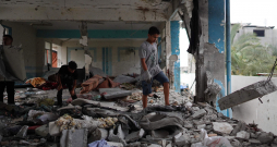 UNRWA skola Gazas joslas centrālajā daļā.
