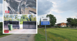 Zaglis naktī no 22. uz 23. jūniju apstaigājis Zūru ciemu. Mājā, kas redzama pa labi, nelūgto viesi sašāva mednieks.