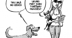 Suņu prieks un vēlmes.