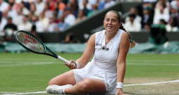 Aļona Ostapenko trešo reizi karjerā Vimbldonas čempionātā bija starp astoņām labākajām spēlētājām, taču tikt pusfinālā otro reizi viņai neizdevās.