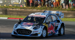 FIA pasaules rallija čempionāta "Tet Rally Latvia" ātrumposms Biķernieku trasē.