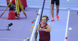 Vieglatlēts Valters Kreišs kārtslēkšanas sacensībās 2024.gada vasaras olimpiskajās spēlēs Parīzē.