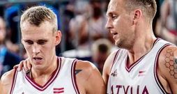 Ja kādreiz tiks izveidota 3x3 basketbola slavas zāle, Kārlim Lasmanim (no labās) un Naurim Miezim tajā noteikti būs vieta.
