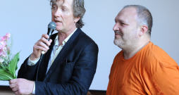 "Radio SWH" rīta programmas vadītāji Andris Freidenfelds (Fredis) (no kreisās) un Kaspars Upacieris (Ufo). 