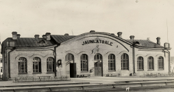 Jaunlatgales (vēlāk — Abrenes, Pitalovas) dzelzceļa stacija 1937. gadā.