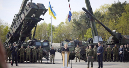 Pretgaisa aizsardzības sistēma "Patriot".