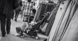 Frankfurtes ielas, galerijas, arhitektūra. Grāmatu tirgus. Vācija. 