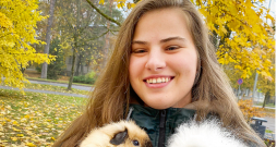 Jūrascūciņu audzētāja Anete Golubcova.