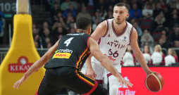 2025. gada Eiropas čempionāta kvalifikācijas turnīra spēle basketbolā vīriešiem starp Latvijas un Beļģijas komandām "Arēnā Rīga". Kristers Zoriks. 