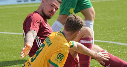 Jānis Pakalns (sarkanajā formā) piedalījies visos piecos Pasaules kausos minifutbolā.