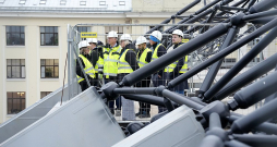Saeimas parlamentārās izmeklēšanas komisija par "Rail Baltica" izbraukuma sēdē 14. oktobrī Rīgas Centrālajā dzelzceļa stacijā.