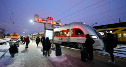 "LTG Link" vilciens Rīgas Centrālajā stacijā.