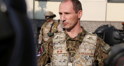 Zemessardzes Rīgas brigādes komandieris pulkvežleitnants Aivars Krjukovs.