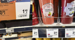 Sociālo tīklu lietotāji pēdējā gada laikā gan "Rimi", gan "Maxima" veikalos pamanījuši atsevišķus uzkrītošus misēkļus ar norādēm pie produktu izcelsmes valsts. Dažādu tehnisku un cilvēcisku kļūdu dēļ par ražojumu izcelsmes valsti norādīta agresīvā Ziemeļkoreja, lai arī patiesībā produkti vesti no citām valstīm.