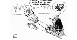 Zīmē Gatis Šļūka. Ar domu par pensiju!