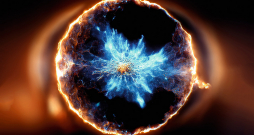 Supernovas eksplozija.