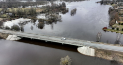 Daugava pie Pļaviņām 2024. gada 1. martā. 