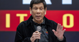 Bijušais Filipīnu prezidents Rodrigo Duterte, šā gada 6. martā viesojoties Honkongā.