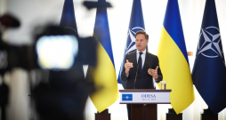 NATO ģenerālsekretārs Marks Rite Ukrainā.