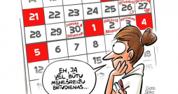 Zīmē Gatis Šļūka. Ja vēl būtu mēnešreižu brīvdienas...