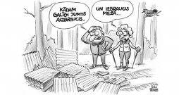 Zīmē Gatis Šļūka. Kādam galīgi jumts aizbraucis!