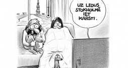 Zīmē Gatis Šļūka. Uz ledus Stokholmā iet karsti!